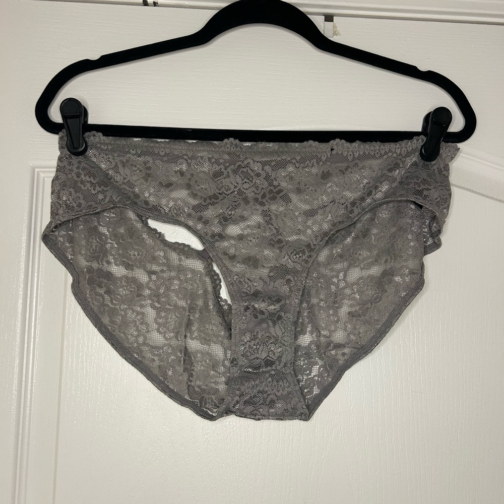 Torrid Gray Lace Cheeky Panties
